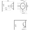 Раковина VITRA ARKITEKT, встраиваемая снизу, 42 см, цвет белый 6039B003-0012